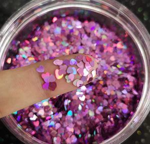 Bulk Holographic Heart <b>Sequins</b> Glitter Custom Multiple Shapes Iridescent Laser Flakes for Nails Makeup Resin Craft Supplies - Product Image 4