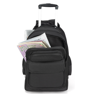 Custom Rolling <strong>Backpack</strong> 30L Travel Laptop <strong>Backpack</strong> with Wheels 15.6 Inch Roller Carry on Luggage for Men Women Adults - Product Image 6