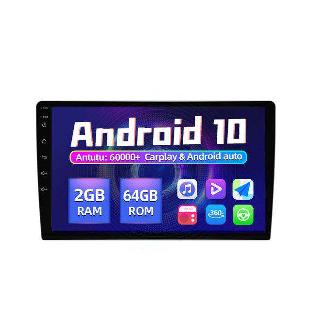 1280 800 9/10" Android 10.0 4-core 2+64GB IPS DSP Amplifier RGB Car Multimedia System for 2din Universal GPS WIFI Radio Stereo