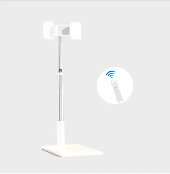 Soporte de suelo universal, altura ajustable en ángulo, para cama superior, soporte para teléfono, trípode, soporte de suelo para tableta, compatible con iPhone y iPad