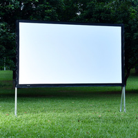 Écran de Projection Portable Professionnel 120 Pouces HD, Écran Avant/Arrière pour Films Intérieur/Extérieur Home Cinéma 16:9 4K