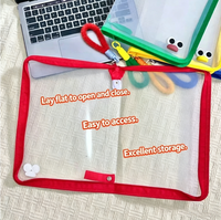 Sac à documents de grande capacité, sac de rangement pour manuels scolaires, sac à fermeture éclair pour fichiers A4, sac à main portable, dossier de bureau épais et étanche