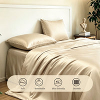 Ensemble de housse de couette en bambou biologique de qualité supérieure Literie douce de luxe Taille King Respectueux de l'environnement Respirant Certifié Oeko Tex Vente en gros