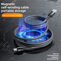 Câble magnétique de haute qualité MAX 60W 100W, câble de charge multi USB C, câbles de données en cuivre pur, tressage en nylon