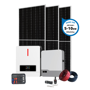 Kit solaire 10KW 5KW 6KW 8KW 10KW 12KW 15KW onduleur hybride système d'énergie solaire kit de panneaux solaires tout-en-un énergie hors réseau - Product Image 3