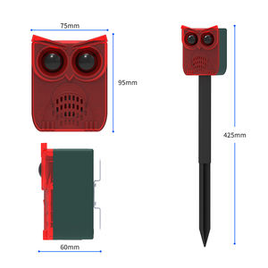 Waterproof <b>Motion</b> <b>Sensor</b> Animal Repellent Device with Red LED Light 3.7V Solar Powered for Home Farm Villa - Product Image 6