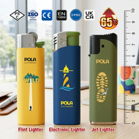 Briquet à gaz jetable Soft Touch Flint - Série Magasin Européen Prêt à l'emploi - Vente en gros