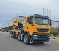 Grue montée sur camion de 65,2 tonnes SQZ2600 avec vanne de commande hydraulique précise pour les travaux de manutention du bois forestier