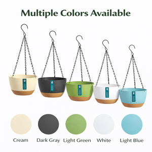 Jardinière suspendue à arrosage automatique avec système de drainage efficace, <span class=keywords><strong>pot</strong></span> de fleurs en plastique réutilisable pour plantes d'intérieur et d'extérieur - Product Image 6