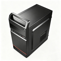 Boîtier PC de jeu compact portable MicroATX/ITX, longueur 350 mm, 4 emplacements PCI, prend en charge HDD/SSD, tour d'ordinateur à haut débit d'air