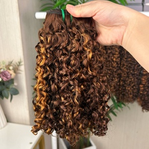 Lot de Cheveux Bouclés Pixie 100% Cheveux Humains Super Double Drawn - Product Image 2