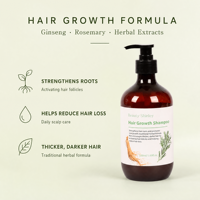 Sampo Herbal ODM Khusus untuk Pijat Kulit Kepala yang Menyegarkan, Campuran Botani Perawatan Lembut untuk Rambut Halus, Rutinitas Cuci Rambut Mingguan