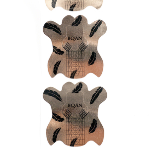 <span class=keywords><strong>BQAN</strong></span>-pegamento fuerte para extensiones de Material de aluminio, adhesivo reutilizable de Pvc de 500g, con forma de uña de oro rosa doble, personalizado, 158 Uds. - Product Image 2