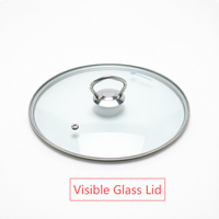 Batterie de cuisine en acier inoxydable 201, forme droite, à double fond, compatible induction, avec couvercle en verre – Offre spéciale