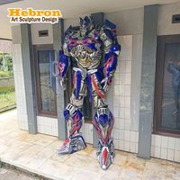 Costume de robot de scène réaliste de 8 pieds, sculpté à la main, de bonne qualité, pour performance de danseur