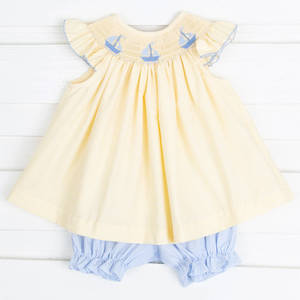 Nouvellement élégant été bébé fille deux pièces ensemble sans manches <span class=keywords><strong>bateau</strong></span> imprimé hauts et pantalon court enfant filles vêtements d'été - Product Image 1