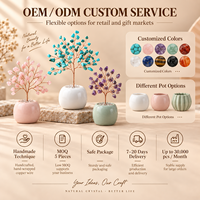Ornements modernes de qualité supérieure, arbre à monnaie en cristal DIY pour la décoration intérieure, décoration de table