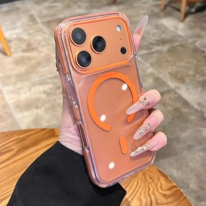 Coque de téléphone magnétique transparente de haute qualité pour iPhone 17 16 15 14 Pro Max, en TPU souple, antichoc, protection arrière - Product Image 3