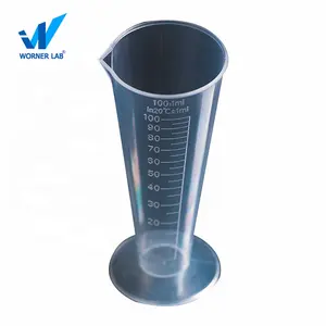 50ml 100ml Triangular Graduated Glass Measuring Cup Plastic Conical Measuring Cup