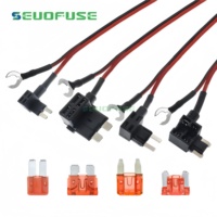 Haute qualité voiture allume-cigare Standard/Mini/Low-pro/Micro 2 chargeur câble femelle prise connecteur adaptateur câble fusible