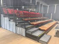 Sièges de tribune rétractables polyvalents, sièges d'auditorium rabattables pour spectacles et salles de sport