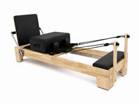Máquina de Pilates Reformer con Marco de Madera de Roble, Diseño Ergonómico, para Fisioterapia y Cuidado Corporal, Resistente y de Grado Comercial
