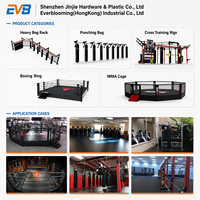 Cage de combat octogonale personnalisée et durable 4x4m-8x8m en acier robuste autoportante pour salle de boxe et entraînement de compétition