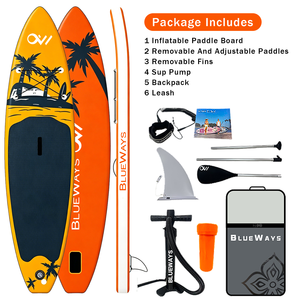 <span class=keywords><strong>Tabla</strong></span> de <span class=keywords><strong>Paddle</strong></span> <span class=keywords><strong>Surf</strong></span> Inflable Naranja Tropical con Diseño de Palmera, <span class=keywords><strong>11</strong></span> <span class=keywords><strong>Pulgadas</strong></span>, con Tecnología Drop Stitch, Personalizable, Venta al Por Mayor - Product Image 3