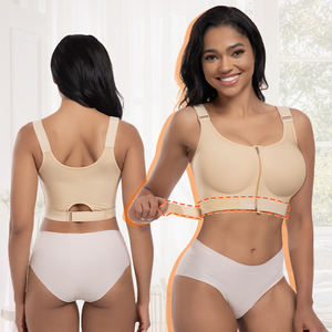 Fermeture frontale Couverture complète du dos Faja Tops Cancer Mastectomie Augmentation <span class=keywords><strong>mammaire</strong></span> Post-chirurgie Compression Shapewear Bra - Product Image 1