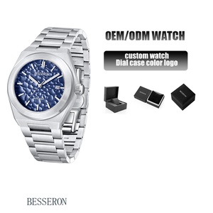 Reloj de Lujo para Caballero con Movimiento Japonés Automático de Alta Gama, Relojes para Hombre OEM de Alta Gama con Correa de Cuero y Acero Inoxidable - Product Image 2