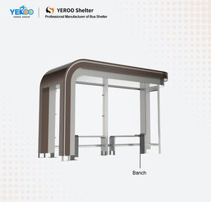 Parada de Autobús Moderna de Acero Inoxidable de Buena Calidad, Resistente a la Intemperie, con Caja de Luz LED, Panel Solar y Pantalla Digital de Información - Product Image 3