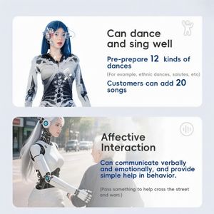 روبوت خدمة إنساني ذكي بتقنية الذكاء الاصطناعي مع اتصال عاطفي وتصميم مخصص - Product Image 4