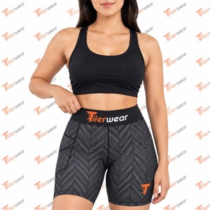 <b>Women's</b> Performance <b>Compression</b> <b>Shorts</b> Mid Waist Skinny Fit Fitness Running Gym Training Athletic Sports Breathable Stretch - Product Image 6