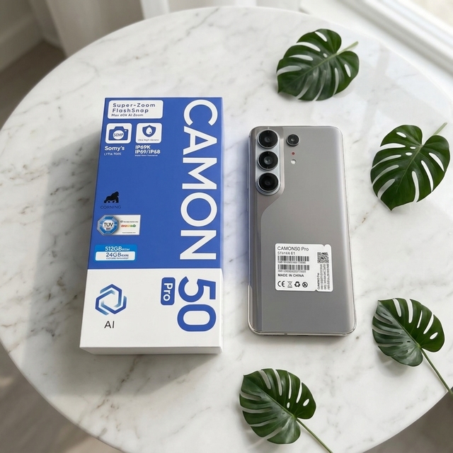 Crisp Details 7.3inch Techno Camon 50 Power 512GB C50 Pro Deca-core 24+512GB 5G Smartphones 8000mAh Android 15 Mobile Phone