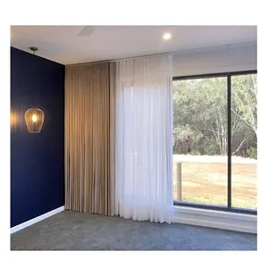 Innermor Striped White Color Tulle bedroom simple style curtain living room modern