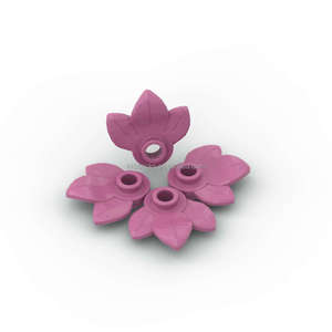 Placa de planta de 1kg, redonda 1X1 con 3 hojas, bloques de construcción clásicos, piezas de bricolaje No.32607 - Product Image 2