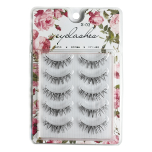 <span class=keywords><strong>Cat</strong></span> <span class=keywords><strong>Eye</strong></span> 5 paia di strisce di visone in pelliccia sintetica 3d mezza ciglia finte ciglia trasparenti - Product Image 4