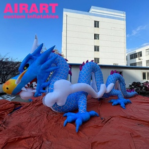 Drago Gonfiabile Cavalcabile su Nuvola, Gigantesco Drago Cinese Gonfiabile per Eventi, Parate e Mostre Festive - Product Image 3