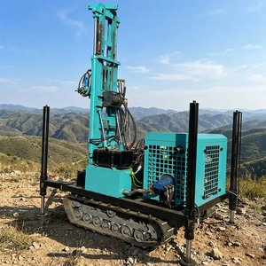 Drill <strong>Rig</strong> Deep Well With Mud Pump 300m Hydraulic Water Well Drilling Machine Crawler Air Compressor Durable for Sale - Product Image 2