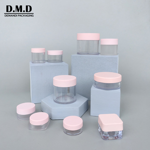 Wholesale 3grams 5 10 ml 15ml 25 grams 30ml 50 60ml 1 oz 2oz empty plastic matte pink acrylic nail glitter dipping powder jar