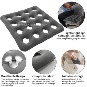 Coussins de siège gonflables anti-escarres, <span class=keywords><strong>coussin</strong></span> de siège gonflable à motif gaufré, <span class=keywords><strong>coussin</strong></span> de chaise pneumatique portable pour voiture, fauteuils roulants, chaises de bureau - Product Image 4