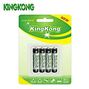 Kingkong бренд марганцево-цинковая основной батареи 3A R03 1,5 v UM-4 марганцево-Цинковый игрушки потребительской электроники цилиндрической формы - Product Image 5