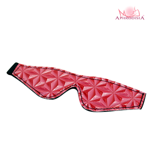 Maschera per Occhi BDSM Afrodisiaca in Vinile PU con Fascia Elastica, Finitura Lucida, Accessorio per Giochi di Ruolo <span class=keywords><strong>e</strong></span> Deprivazione Sensoriale - Product Image 4