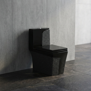 Elongated Designer Color Ceramic One Piece WC Floor Mounted Western Water Closet Toilet Bathroom Commode - Product Image 5