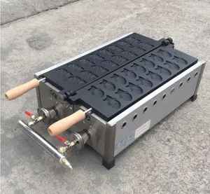 Ücretsiz kargo 16 adet Mini gaz tipi Taiyaki makinesi küçük balık Waffle yapma makinesi japon tarzı Taiyaki sıcak satış için