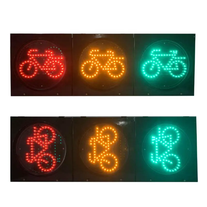 300/400MM LED Bike Traffic Light Red Green Led Pedestrian Crossing Traffic Signal Light