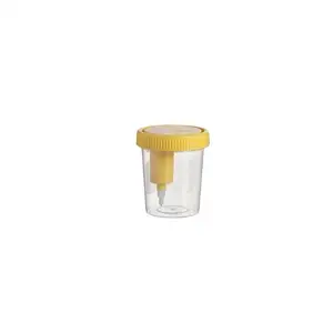 Factory Disposable Plastic Medical Test Sample Cup Sputum Fecal Specimen Collector