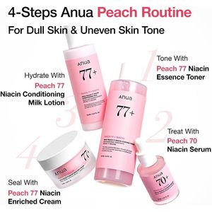 Tónico Facial Anua Peach 77 con Niacinamida y Ceramidas, 250 ml, Iluminador, para Todo Tipo de Piel - Product Image 5