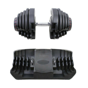 Adjustable 40 <strong>kg</strong> Rubber Dumbbell Home Gym Smart Exercise Fitness Equipment with Quick Dial Custom Logo <strong>5</strong> to 40 <strong>kg</strong> Free <strong>Weights</strong> - Product Image 3