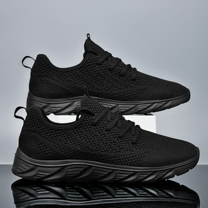 Zapatillas deportivas de malla transpirables y ligeras para hombre, talla grande 45, de verano, de caña baja, modernas, tejidas, para parejas, informales - Product Image 3